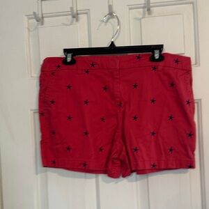 Cambridge Dry Goods red shorts with blue stars women’s size 12